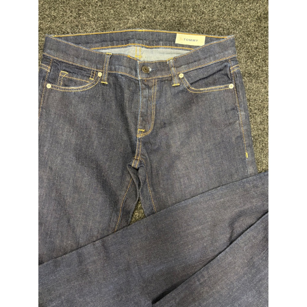 Tommy Hilfiger Hers Dark Wash Straight Leg Denim Jeans 28/34 Indigo